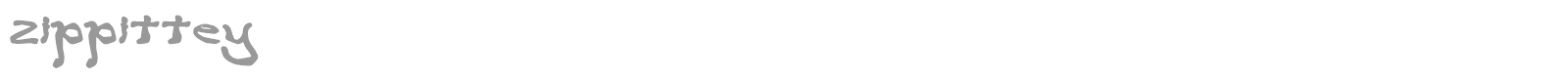 Zippittey font preview